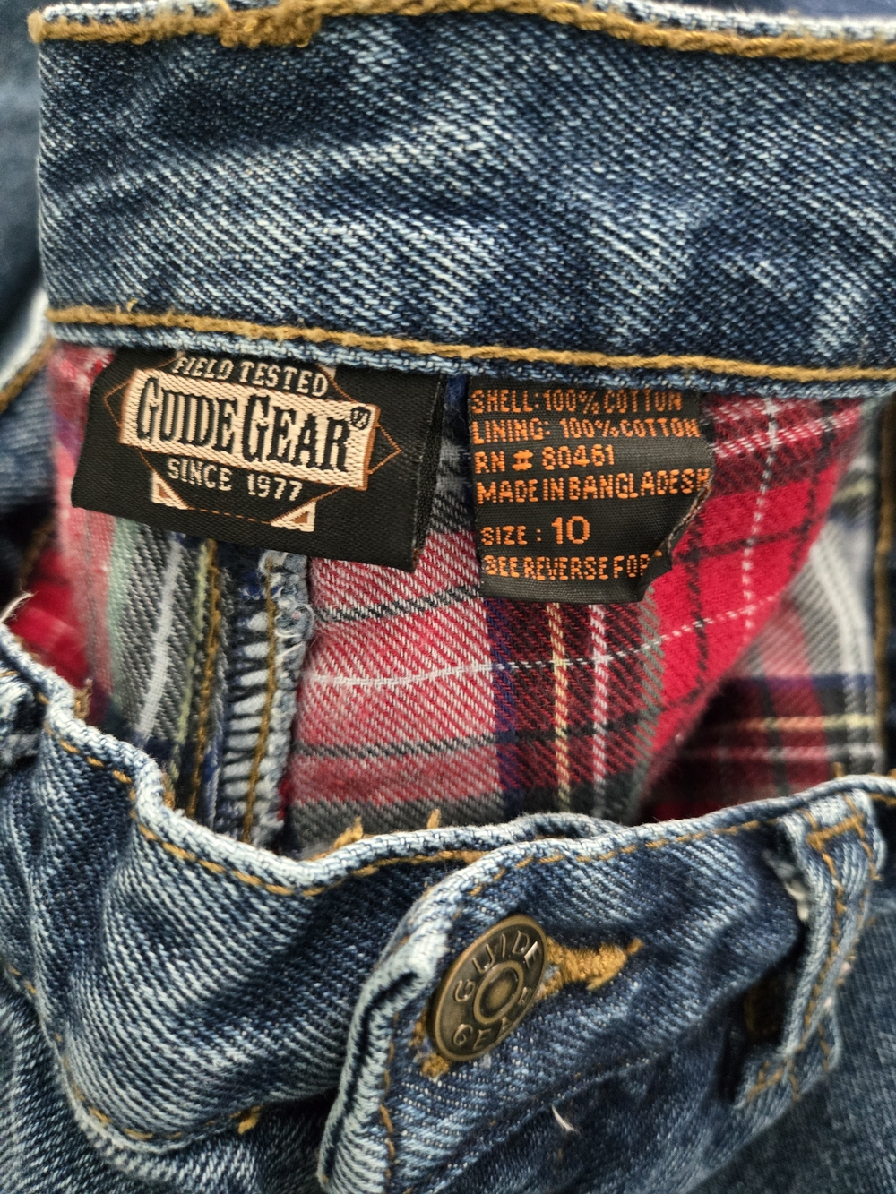 Vintage Women's Flannel Lined Guide Gear Jeans